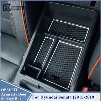 Armlæn Boks Opbevaring For Hyundai Sonata 2016 2017 2018 2019 Stuvning Rydde Bil Arrangør Interne Tilbehør Sonata