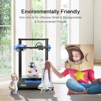 Anet PLA 3D-printer filament 1.75 1 KG spole Høj Nøjagtighed ±0.02 mm Plast Filamenter Udskriver Forbrugsvarer til 3D Printer