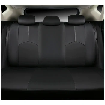 Carnong læder sædebetræk universal protector vandtæt airbag tilgængelige sort interiør tilbehør 5 sæde auto sædebetræk