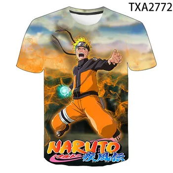 Nartuo Uzumaki Naruto Tegneserie 3D-T-Shirts, Casual Dreng pige Kids Fashion Streetwear, der Trykte T-shirt til Mænd, Kvinder, Børn Toppe Tee
