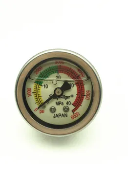 Paintball PCP Hånd Pumpe Høj trykmålere Manometer 40mpa/400bar/6000psi 1,5 Inches 40mm Diameter M10*1 tråd