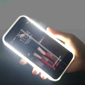 Selfie Lys Telefonen Til iPhone 11 XS Antal XR Tilfældet For iPhone 6 6s Plus med Lys, Flash Luksus For jeg Phone 7 8 Plus X Cover