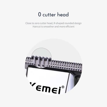 Kemei Professionelle Hair Clipper LCD-Skærm, 0mm Baldheaded Skæg Trimmer Mænds Elektrisk Hår Opskæring Maskine Klipning Razor 40D