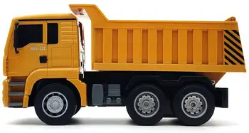 RCtown 332 6-Kanals RC Dump Truck Fjernbetjening Konstruktion Køretøj, Legetøj med Lyd og Lys