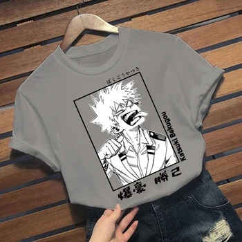 Anime Boku Ikke Helt den Akademiske verden T-Shirt Bakugou Katsuki Min Helt Academia T-shirt Tegnefilm Harajuku kortærmede T-Shirt