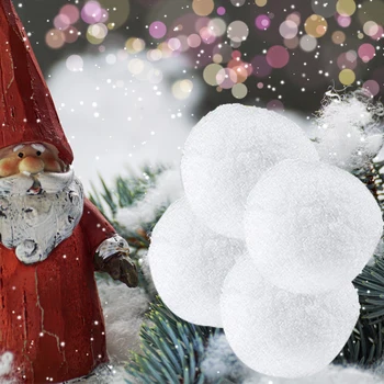 50stk 7,5 cm Indendørs Realistisk Falske Bløde Snebolde for Fight Spil Jul Sjove Udendørs interaktivt legetøj legetøj vintersport legetøj