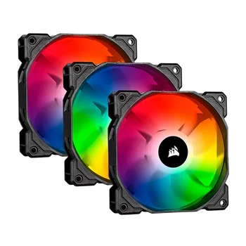 CORSAIR SP120 RGB LED High Performance 120mm Fan, 120mm RGB LED Fan, Triple Pack med Belysning Node Kerne