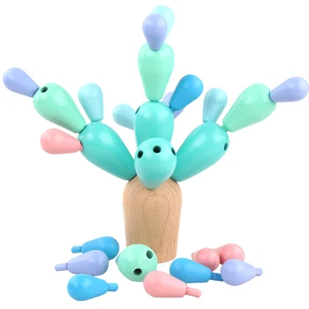 JaheerToy en slags Kaktus Samlet Legetøj til Børn Træ-Blokke Montessori Pædagogiske Dejlige Børn Gaver