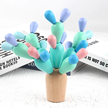 JaheerToy en slags Kaktus Samlet Legetøj til Børn Træ-Blokke Montessori Pædagogiske Dejlige Børn Gaver