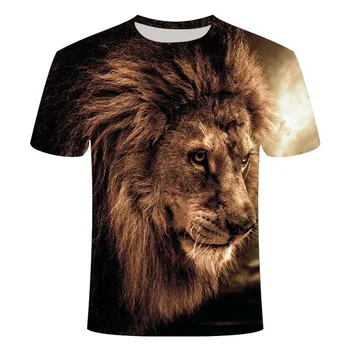 Kortærmet T-shirt 3D printet animal T-shirt kort ærme sjove design, casual-shirt T-shirt mandlige Halloween T-shirt Asian 110-6XL