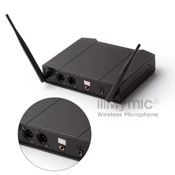 IU-302 UHF Dual Channel 2 Håndholdte Mikrofon Sender Professionel Karaoke UHF Trådløst Mikrofon-System med Skærm