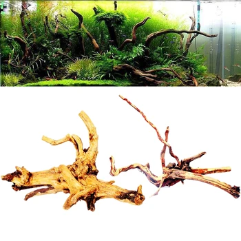 Fish Tank Drivtømmer Træ Akvarium Dekoration Naturlige Kuffert Drivtømmer Træet Baggrund Plante Stump Gøg Root Træstamme Ornament