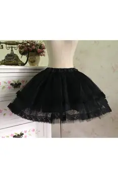 Sommeren retro høj talje mesh nederdel Japansk ret sød nederdel med høj talje victorianske nederdel kawaii pige gothic lolita loli cos
