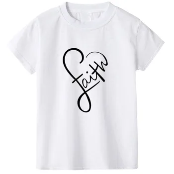 Sommer Fashion Børns Bomuld T-shirt 2020 drenge T-shirt til piger toppe udskrive grafiske t-shirts, børnetøj 2-10 år