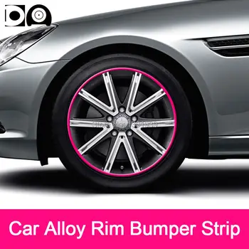 8 meter Bil Alloy Wheel Rim Kofanger Strip Bil Styling Dekoration til Opel Astra h gtc j g Flere Farver