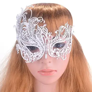 FunPa Temmelig Metal Mask For Kvinder Filigran Venetianske Maskerade Maske Med Rhinestones For Party Indretning Gratis Fragt