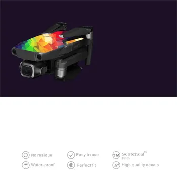 Vandtæt PVC Klistermærker Decal Hud Dække Wrap Vagt for DJI MAVIC 2 Pro Zoom Drone Krop Arm Fjernbetjening Reservedele