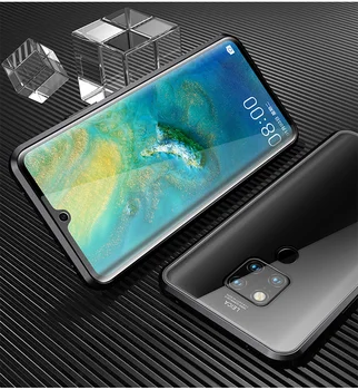 Beskyttende etui Til Huawei Mate 20 Lite Tilfælde Magnetisk Glas Telefonen Sagen For Huawei Mate 20 Pro-og Bagside Glas Cover Shell