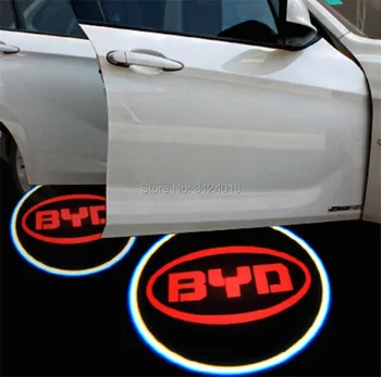 2PC X dahosun Bil Døren Velkommen Logo Lys for BYD S6 2011-S7 E6 2012-2016 G6 2011-2013 Tang Sang Qin-Serien døren