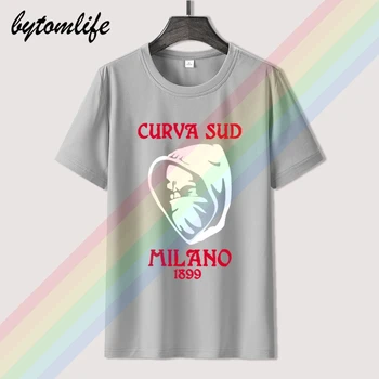 AC Milano Italien Italia Fodbold Fodbold Fodbold T-Shirt Camiseta Milan Serie A, Italien Mænds Bomuld Korte Ærmer Toppe Tee Unisex