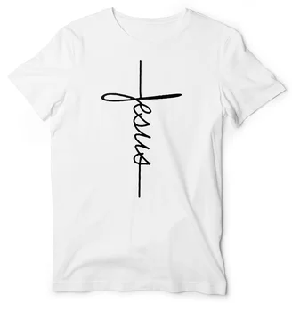 Tilgivet Shirt, Lodret På Tværs Af Skjorte, Jesus Kors-Shirt, Christian T-Shirt Unisex Kort Ærme T-Shirts