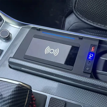 15W bil trådløse oplader til Audi A6 C8 A7 2019 2020 hurtig opladning plade trådløse oplader telefonen indehaveren tilbehør