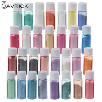 30 Farve Perlemors Glimmer Pulver Epoxy Harpiks Farvestof Farve Pearl Pigment Naturlige Glimmer Mineral Pulver Harpiks Smykkefremstilling