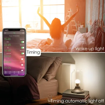 Trådløs Bluetooth 4.0 Smart Pære LED Magic RGBW Hjem Belysning Lampen E27 10W Farve Ændre Dæmpbar AC85-265V Anvende til IOS Android