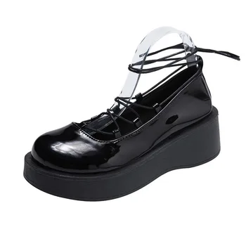 Kvinder Platform sko i Japansk Stil med Lolita Sko Kvinder Vintage Bløde Søster Piger Platform sko College Studerende Mary Jane sko