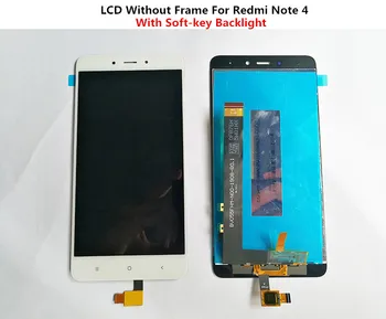 Høj Kvalitet LCD Display+Digitizer Touch Screen Forsamling For Xiaomi Redmi Note 4 Hongmi Note4 MTK Helio X20 Mobiltelefon Med Ramme