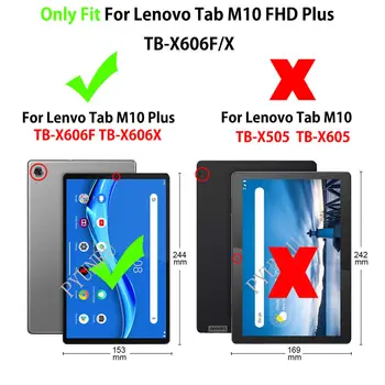 For Lenovo Fanen M10 FHD Plus Tilfælde Dække 10.3 TB-X606F TB-X606X Funda Tablet Tegnefilm Lion Ulv Stå Hud Shell Capa Coque +Gave