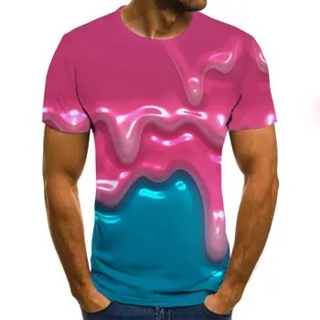 Nyeste 3D-Printet T-Shirt Blæk Tegne Mønster, Korte Ærmer Sommeren Afslappet Toppe, t-Shirts Mode O-Neck t-shirt Mandlige