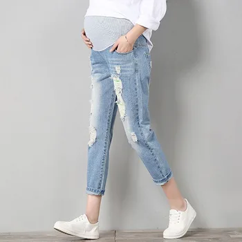 Kvinder Barsel Jeans Barsel Bukser Tøj Til Gravide Bukser Prop Sygepleje Mave Leggings Jeans Graviditet Tøj Bukser