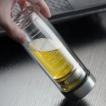Termoruder glas vand til husholdningsbrug cup mandlige transparent låg med office-filter business cup bil krus 360ML