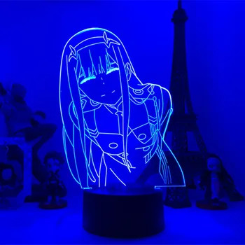 Anime Draling i Frank Xx Led Nat Lys til Soveværelse Indre Zreo To Figur 3d-Lampe Led-Lampe Fødselsdag, Jul Pige Gave