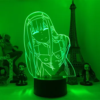 Anime Draling i Frank Xx Led Nat Lys til Soveværelse Indre Zreo To Figur 3d-Lampe Led-Lampe Fødselsdag, Jul Pige Gave