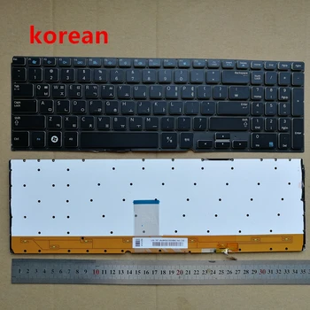 Russisk/koreansk layout baggrundsbelyst ny bærbar tastatur til Samsung NP 700Z5A 700Z5B NP 700Z5C