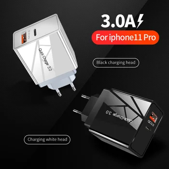 Olaf 36W USB-Oplader til Hurtig Opladning 4.0 PD 3.0 Hurtig Oplader OS, EU Stik Adapter Kompressoren Til iPhone 11 Pro X XR 8 Xiaomi Mi 9
