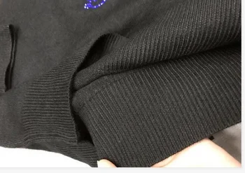 Europa design sweaters Mænd Afslappet langærmet Slim Fit Afslappet Mandlige sweater Rhinestone stil