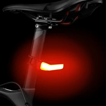 Cykel Bageste Baglygte på Cykel Sikkerhed Advarsel blinklys, Lys USB-Genopladelige Cykling MTB Retning Indikator for LED-lampe H019