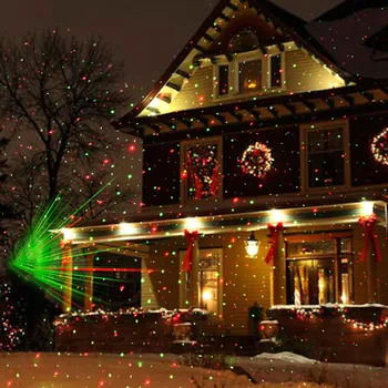 BEIAIDI Grøn Rød Jul Laser Lys Offentlig Sky-Stjernede Laser Projektor lampe Hjem Have Liggende Stjerne DJ Diso FØRTE Fase Lampe