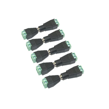 Mand/Kvinde-Stik, Kamera 5050 3528 Enkelt Farve LED Strips DC Power Adapter Plug 5.5 mm x 2.1 mm