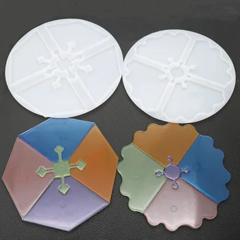 PopularIrregular Table Base UV-Resin Smykker Af Silikone DIY Hånd Håndværk Diamant Dekorative