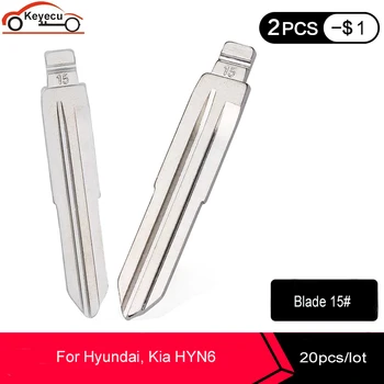 KEYECU 20 Stk/masse KEYDIY Universal Fjernbetjeninger Flip klinge Klinge 15#, HYN6 for Hyundai, Kia