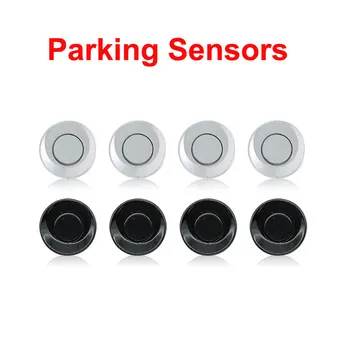 4stk 12V Bil Parkering Sensor Kit Omvendt Backup Sensorer Buzzer Lyd Alarm Indikator Probe Praktisk System