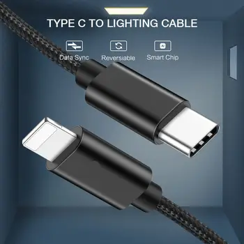 RAXFLY PD Hurtig Opladning Kabel Type C Til Belysning Kabel til iPhone 11 Pro X XS 8 XR Cabo PD USB-C Opladning Data Kabel til Macbook