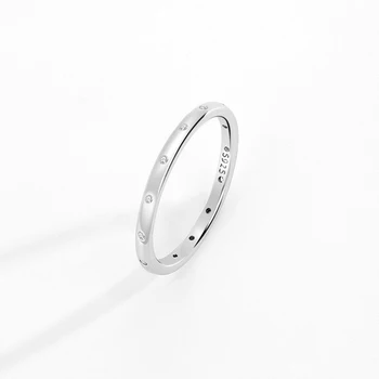 Enkel og let 925 Sterling Sølv Hjerter Finger ringe Til Kvinder, Bryllup, Engagement Ringe fine 925 Smykker