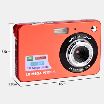 720P Digital Kamera Selfie Kamera Børns Kamera 2,7 tommer Mini 8X Zoom TFT LCD-Skærm, Video-Camcorder for Barn/Voksne