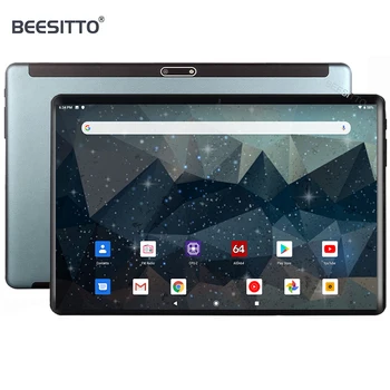 Tablet 10-tommer Android-pie 9.0 Certificeret Google-Tablet-PC med TF Kort Slot og Dual Camera 32GB Lagerplads WiFi Bluetooth GPS