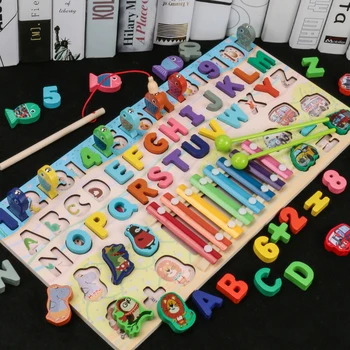 Børn Eduactional Toy Multi-funktion Geometrisk Form Kognition Matche Barn Tidlig Uddannelse af undervisningsmateriale Matematik Legetøj For Børn
